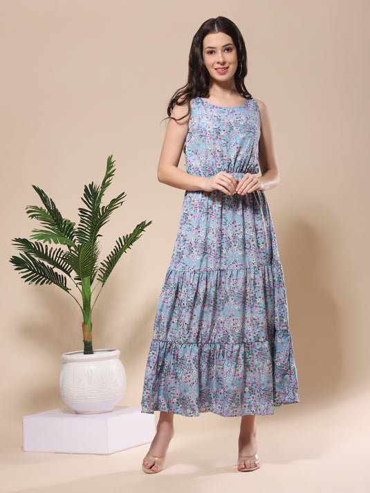 Vaani Creation Floral Printed Dress