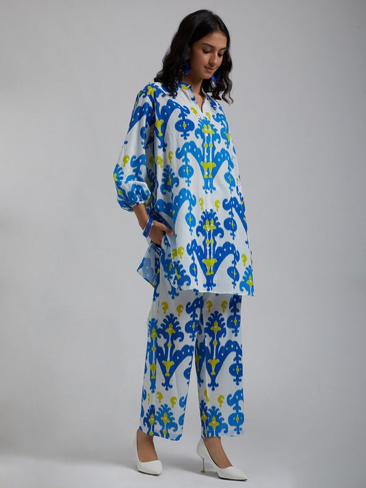 Women Floral Print 2-Piece Kurta & Pants Set