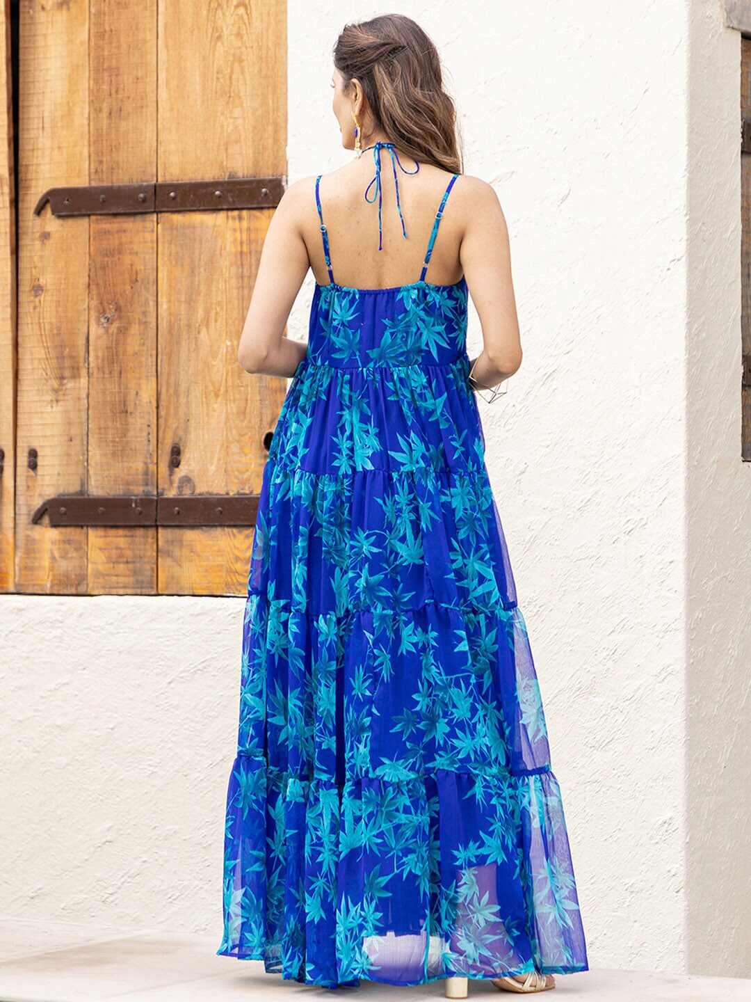 Women Floral Print Empire Dress
