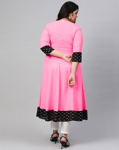 Ikat Anarkali Kurta