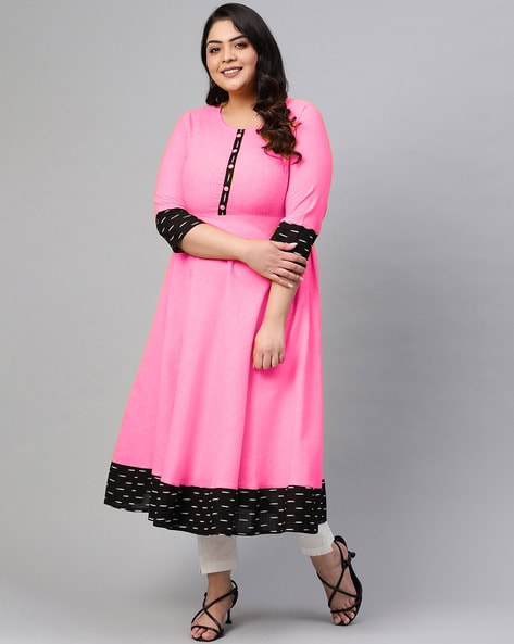 Ikat Anarkali Kurta