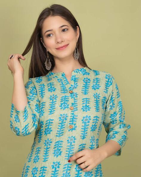 Floral Print Straight Kurta