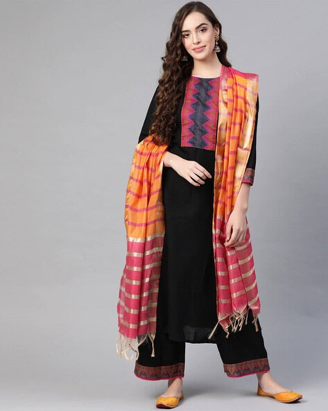 Printed Straight Kurta Set