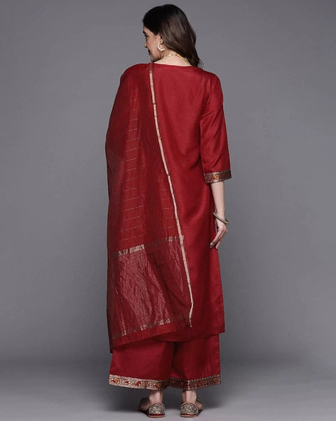 Embellished Straight Kurta Set