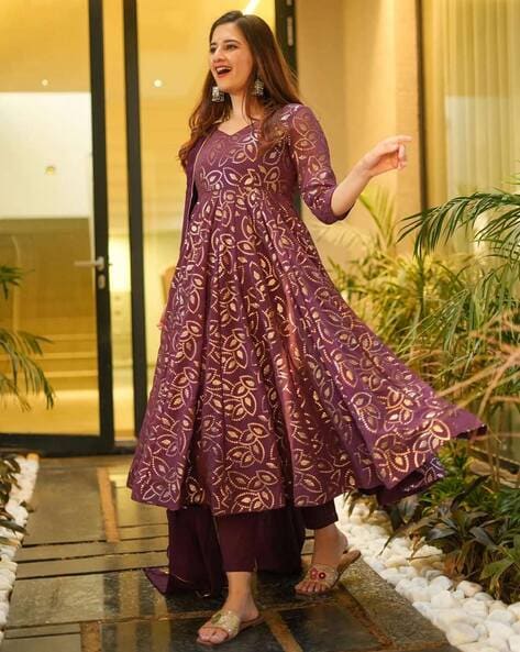 Embellished Flared Kurta