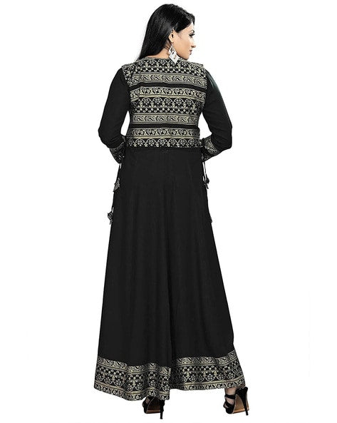 Floral Print Anarkali Kurta