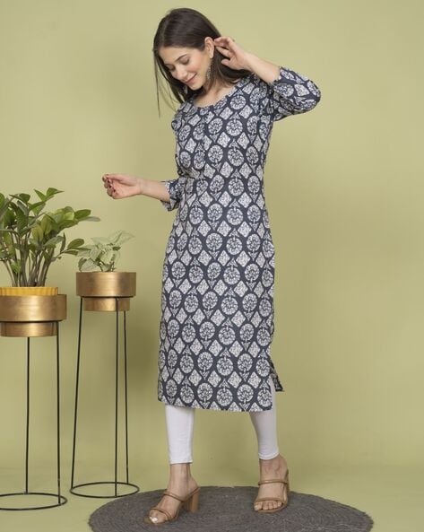 Women Printed Straight Kurta