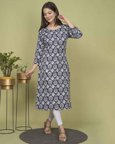 Women Printed Straight Kurta