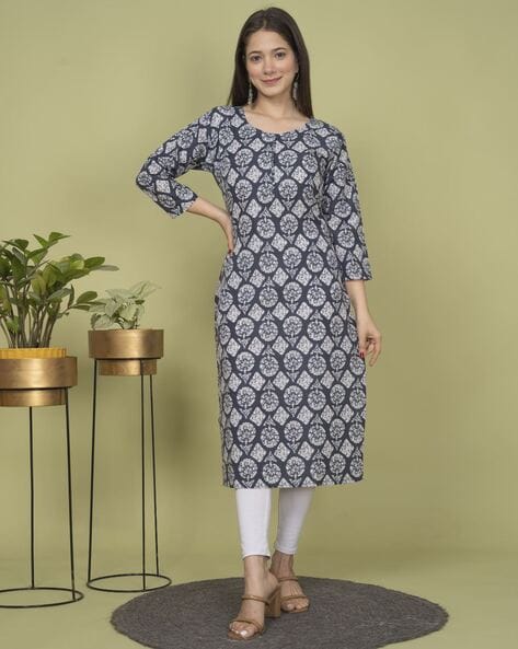 Women Printed Straight Kurta