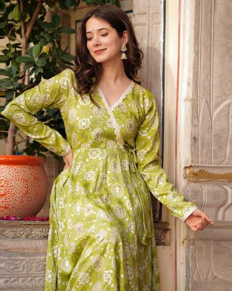 Women Ajrak Print A-Line Dress