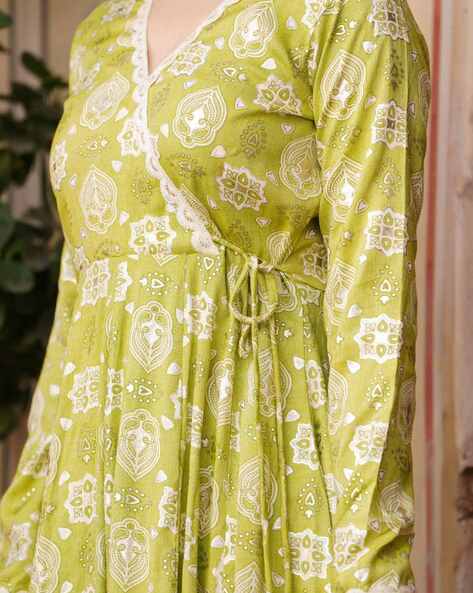 Women Ajrak Print A-Line Dress