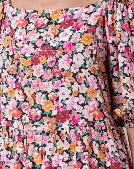 Women Floral Print Fit & Flare Dress