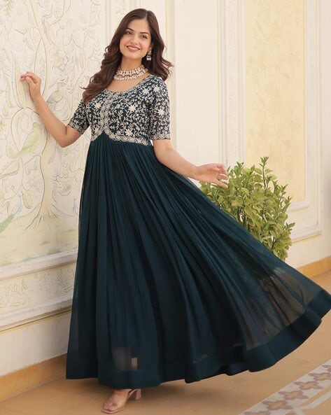 Women Embroidered Gown