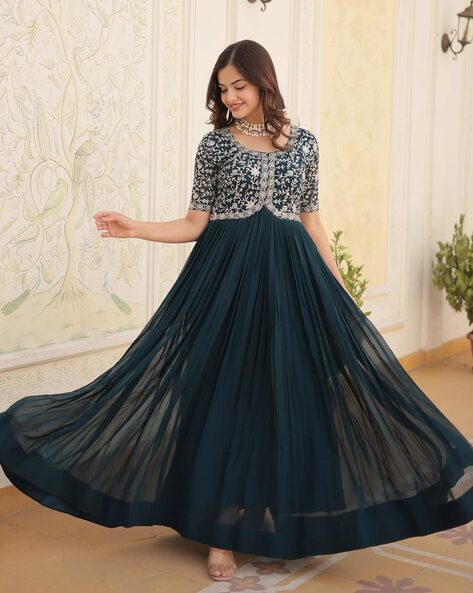 Women Embroidered Gown