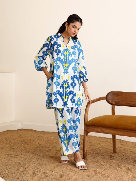 Women Floral Print 2-Piece Kurta & Pants Set