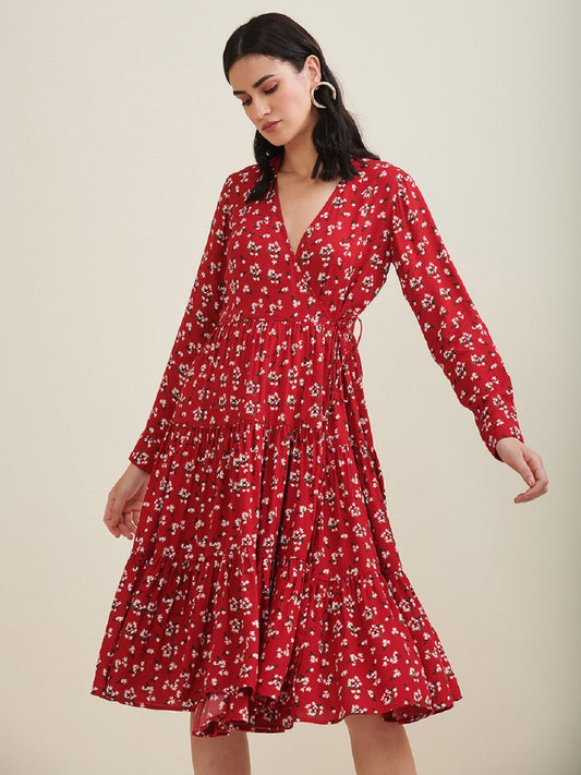 Vaani Creation Women's Floral Printed Dress
