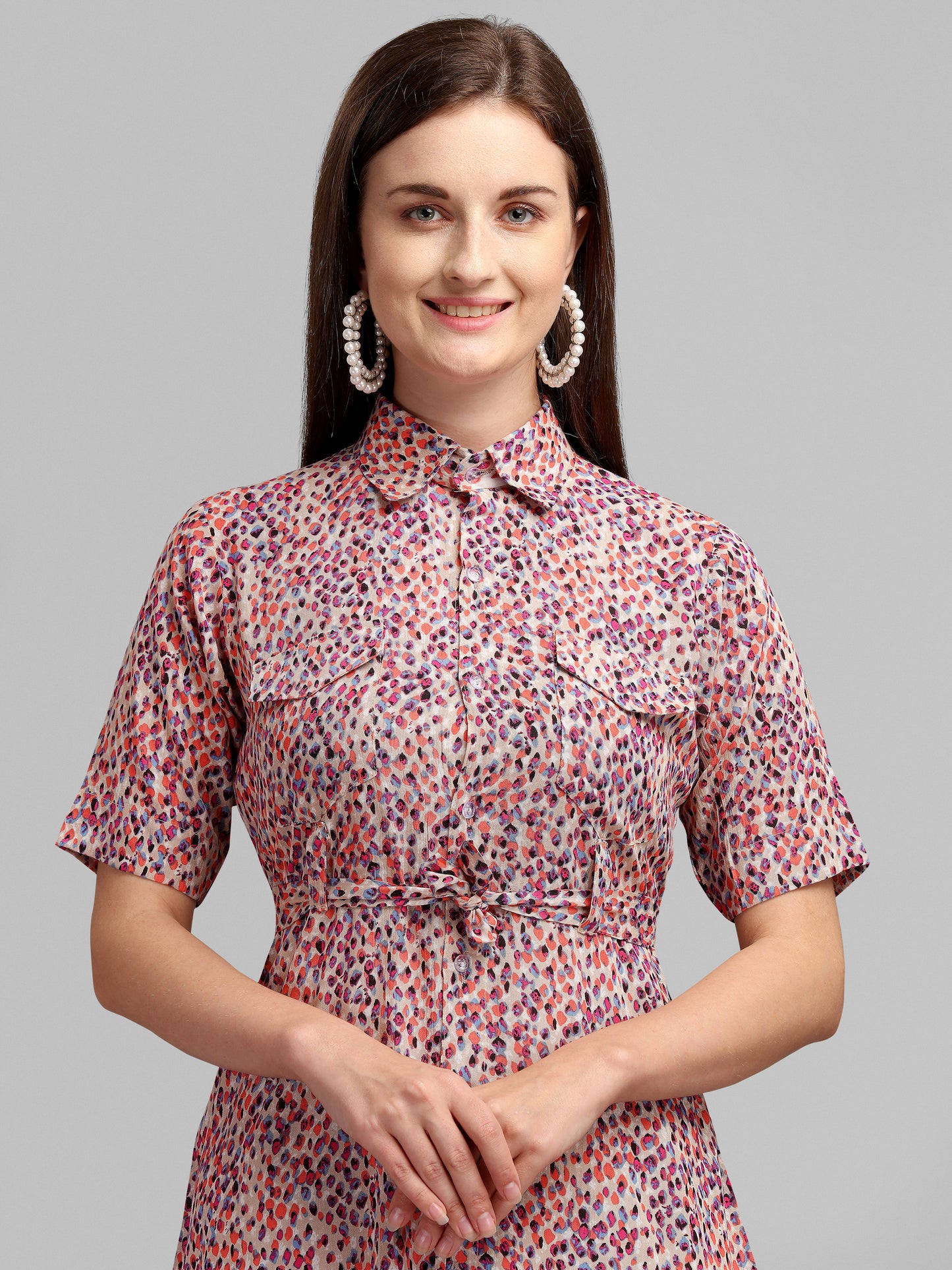 Vaani Creation Women's Rayon Printed Dress