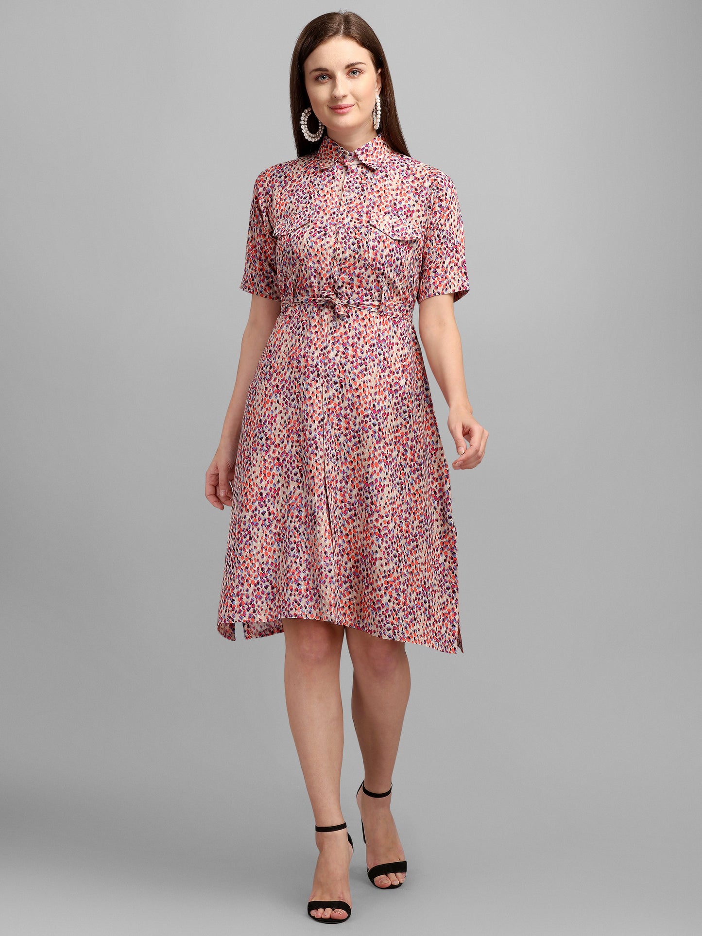 Vaani Creation Women's Rayon Printed Dress