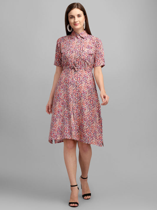 Vaani Creation Women's Rayon Printed Dress