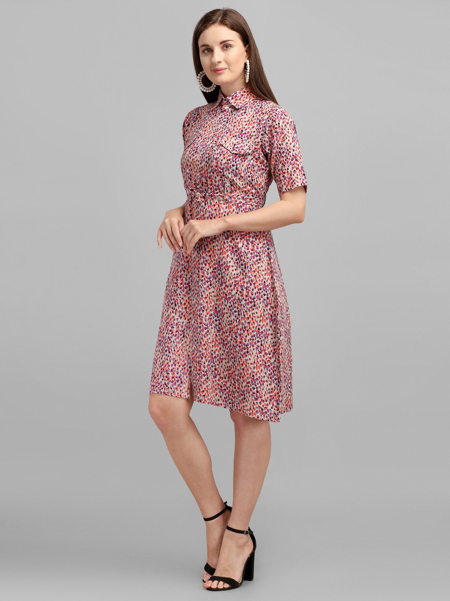 Vaani Creation Women's Rayon Printed Dress