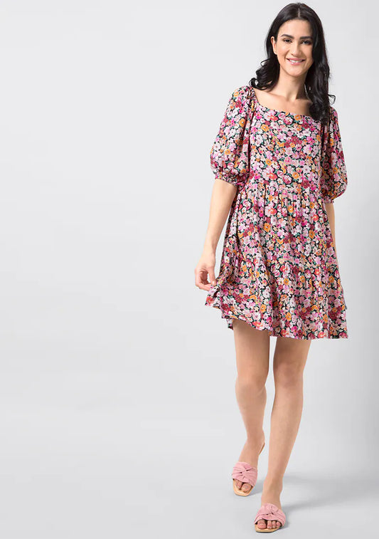 Vaani Creation Women's Floral Printed Dress