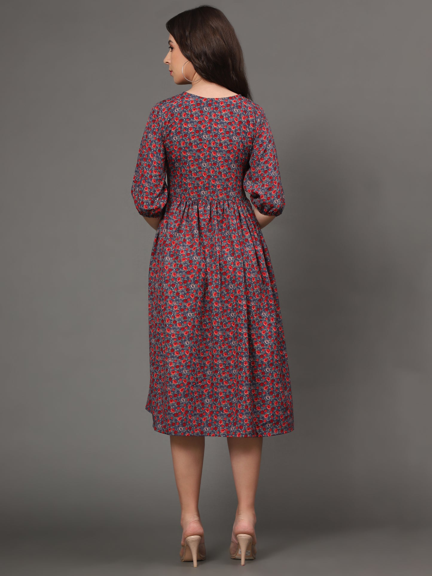 Vaani Creation Printed Asymmetrical Dress